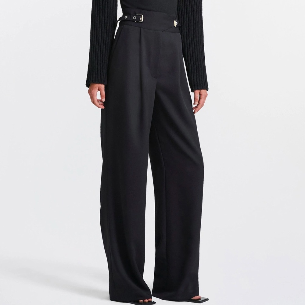 SOLD! Dion Lee Interlock Buckle Drape Viscose Pants